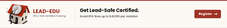 Lead-EDU — Get Lead-Safe Certified. EPA / HUD Certified Training. Avoid EPA fines up to $41,056 per violation.