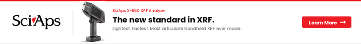 SciAps X-550 XRF Analyzer — The new standard in XRF. Lightest, fastest, most articulate handheld XRF ever made.