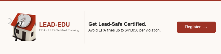 Lead-EDU — Get Lead-Safe Certified. EPA / HUD Certified Training. Avoid EPA fines up to $41,056 per violation.